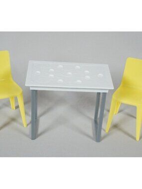 2021 Barbie Dream House Dinning Table and Two Yellow Chairs Replacement Parts
